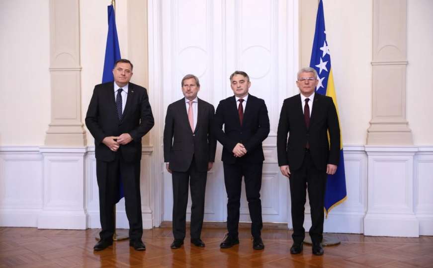 Džaferović i Komšić odbili sastanak sa Hahnom: Prvo ubijedite Dodika